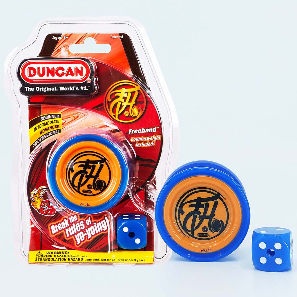 Duncan Freehand 5A Counterweight Yoyo Blue with packaging