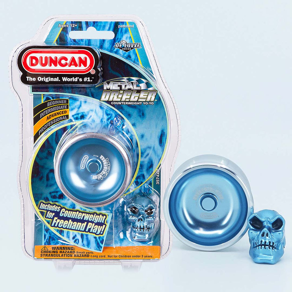 Duncan Metal Racer 5A Yoyo Blue with packaging