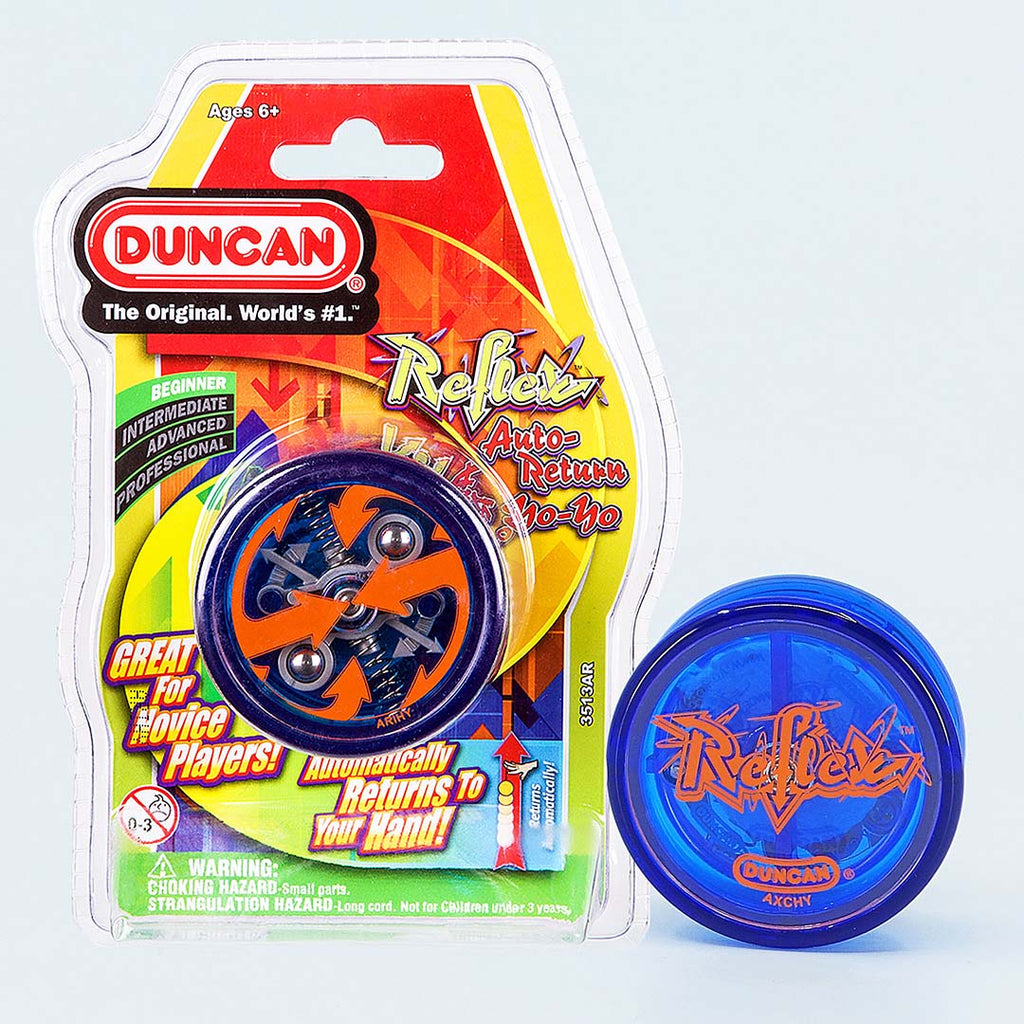 Duncan Reflex auto-return yoyo Blue with packaging