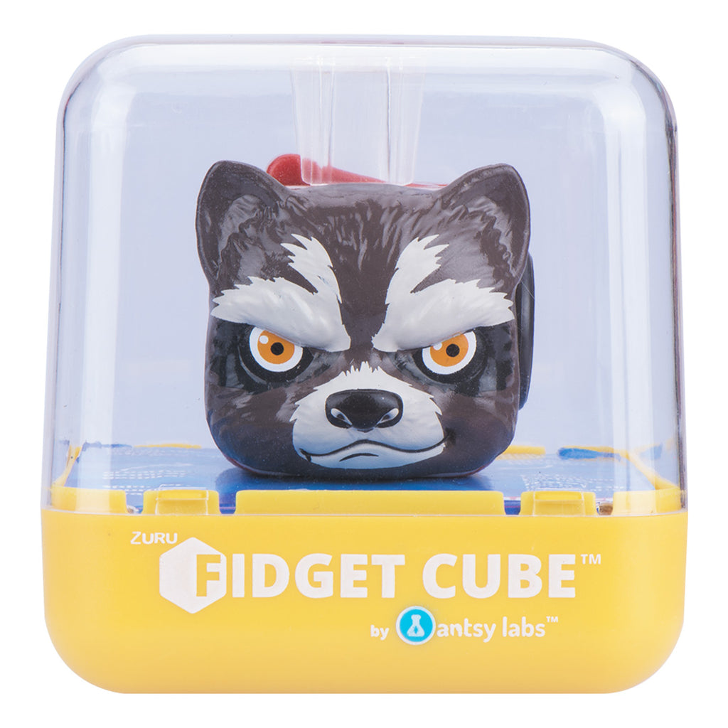 Zuru Fidget Cube by Antsy Labs Marvel Avengers Rocket-Raccoon box