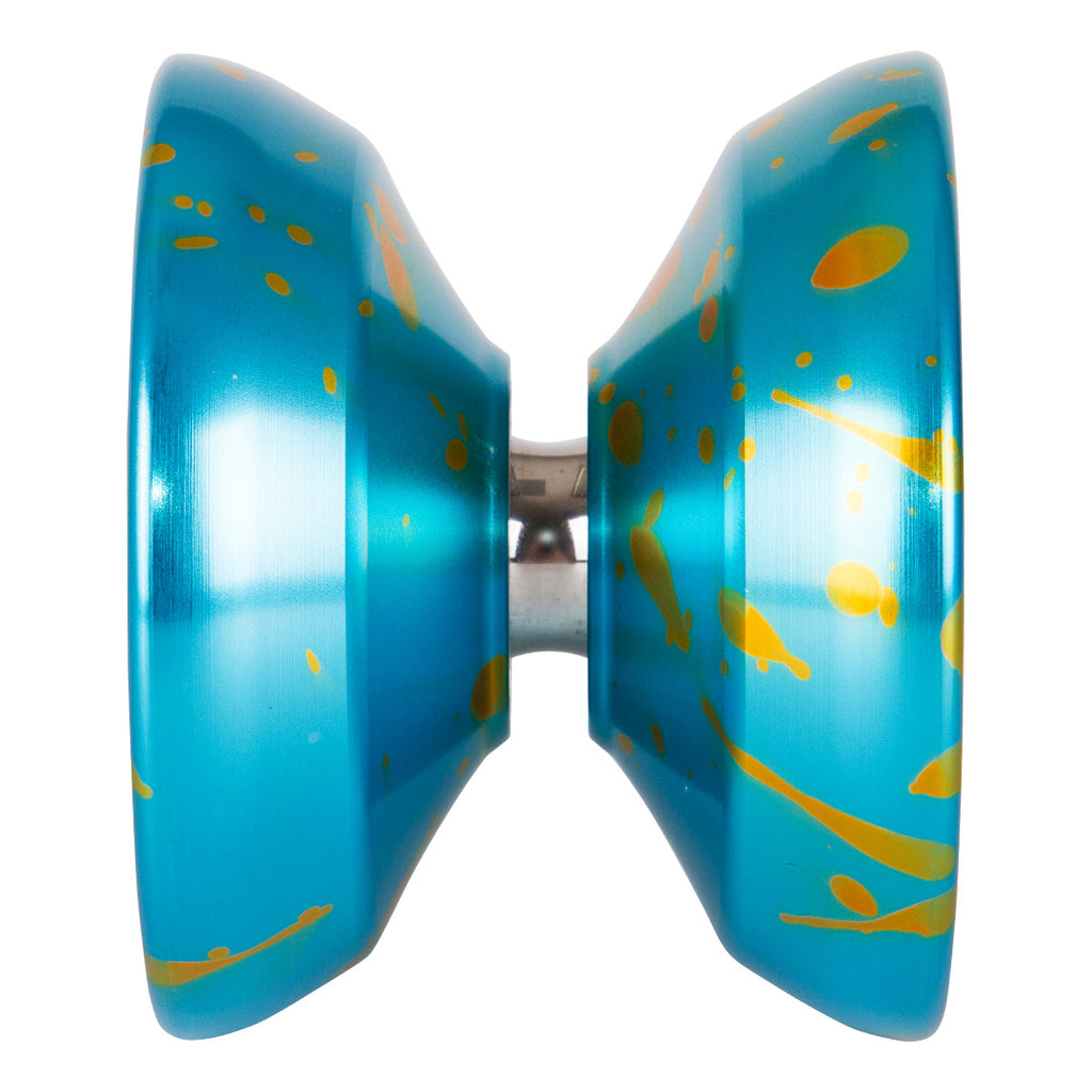 Duncan Barracuda Expert Yoyo Blue Splash side profile