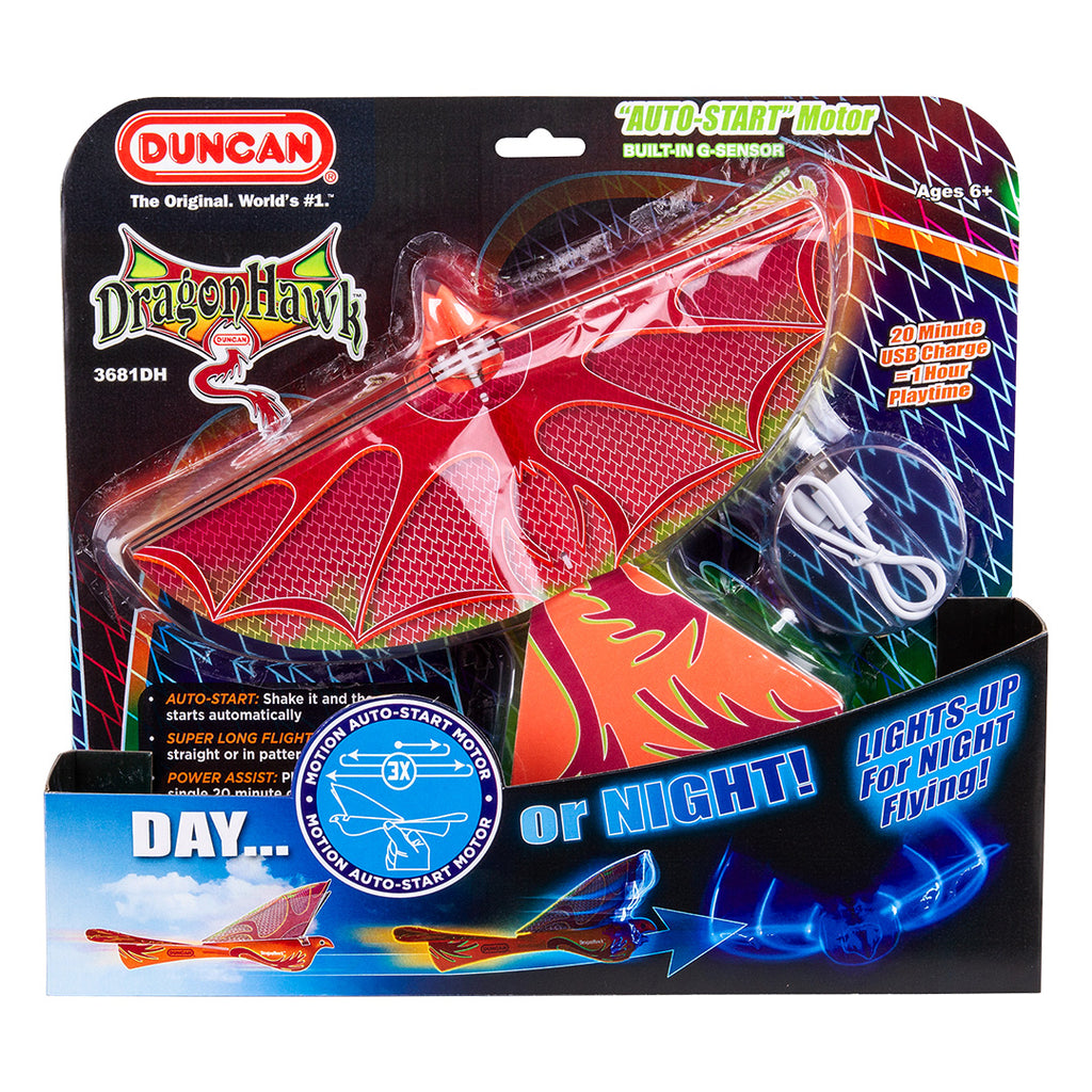 Duncan Dragonhawk throw glider packaging frontside