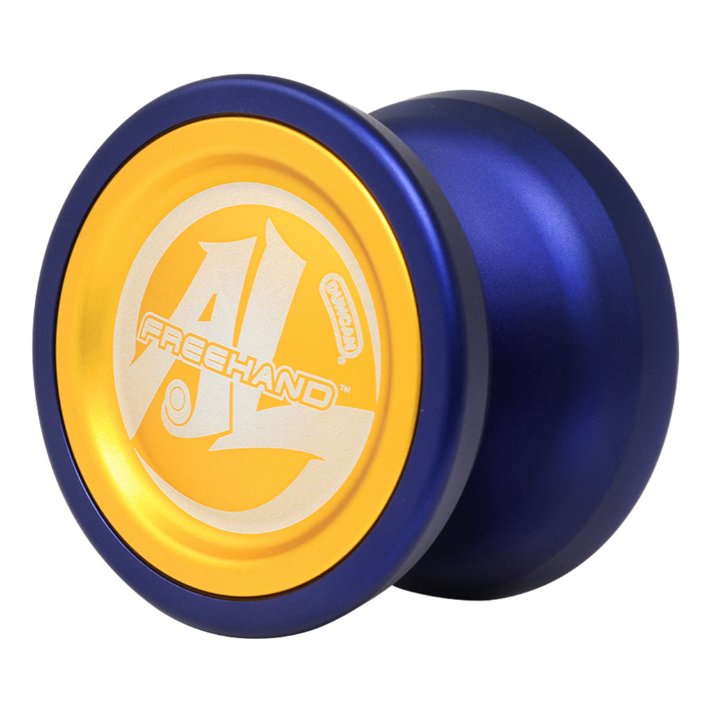 Duncan Freehand_AL Yoyo  Yellow-Blue Iso