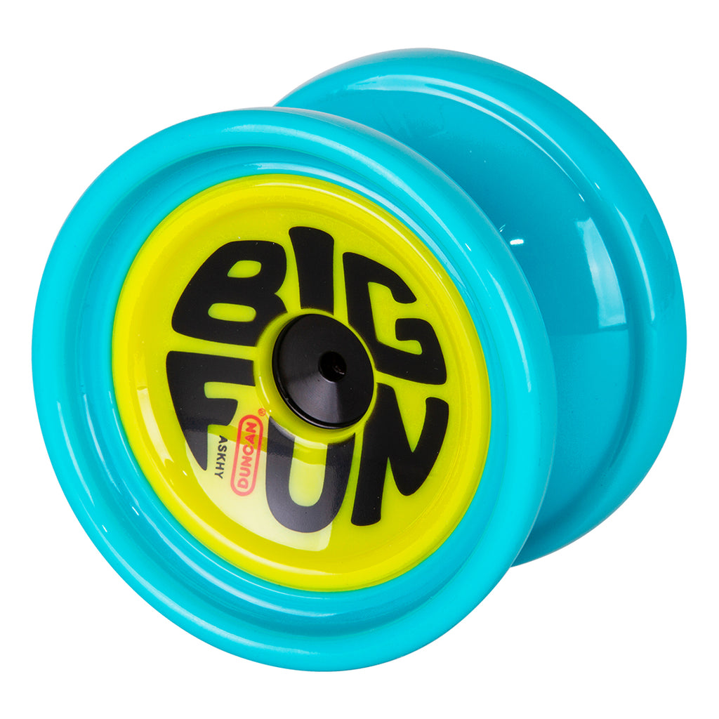 Duncan BIG FUN expert yoyo blue with yellow caps